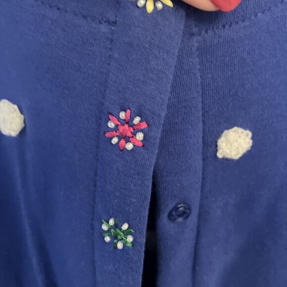 Marisa Christina Dress / Cardigan Set Outfit Women’s Size XL Large Snowman Blue - Picture 4 of 14